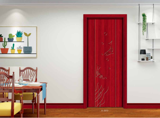 鑫順來(lái)X-2072雕花平開(kāi)隔音修色實(shí)木復(fù)合門(mén)