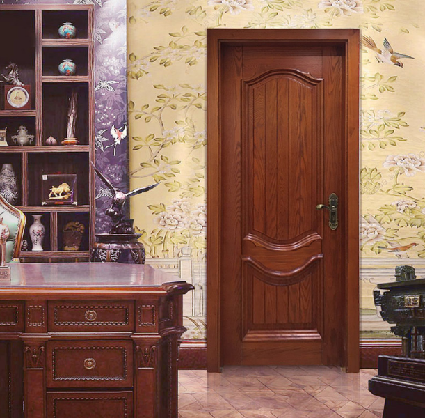 鑫順來X-2221雕花帶扣線修色烤漆門