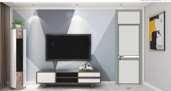 2020年新款愉心X-3014混搭帶封嚴(yán)實(shí)木烤漆門