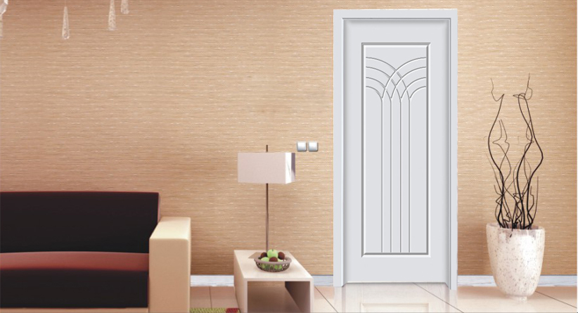 廠價(jià)批發(fā)愉心XJS-114金典白色實(shí)木烤漆門