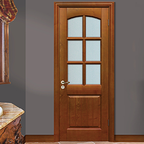 廠價(jià)直銷鑫順來X-6026平開實(shí)木烤漆門