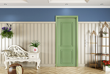 廠價直銷鑫順來X-6070平開外扣實木烤漆門