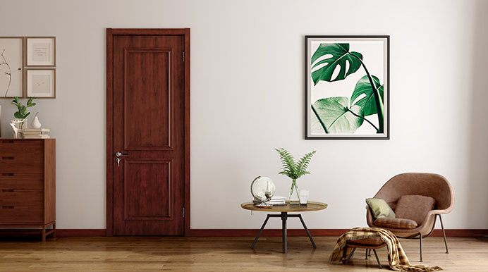 廠價直銷鑫順來X-8007平開外扣實木烤漆門