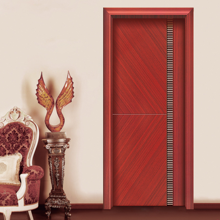 廠價直銷鑫順來X-8089平開拼貼實木烤漆門