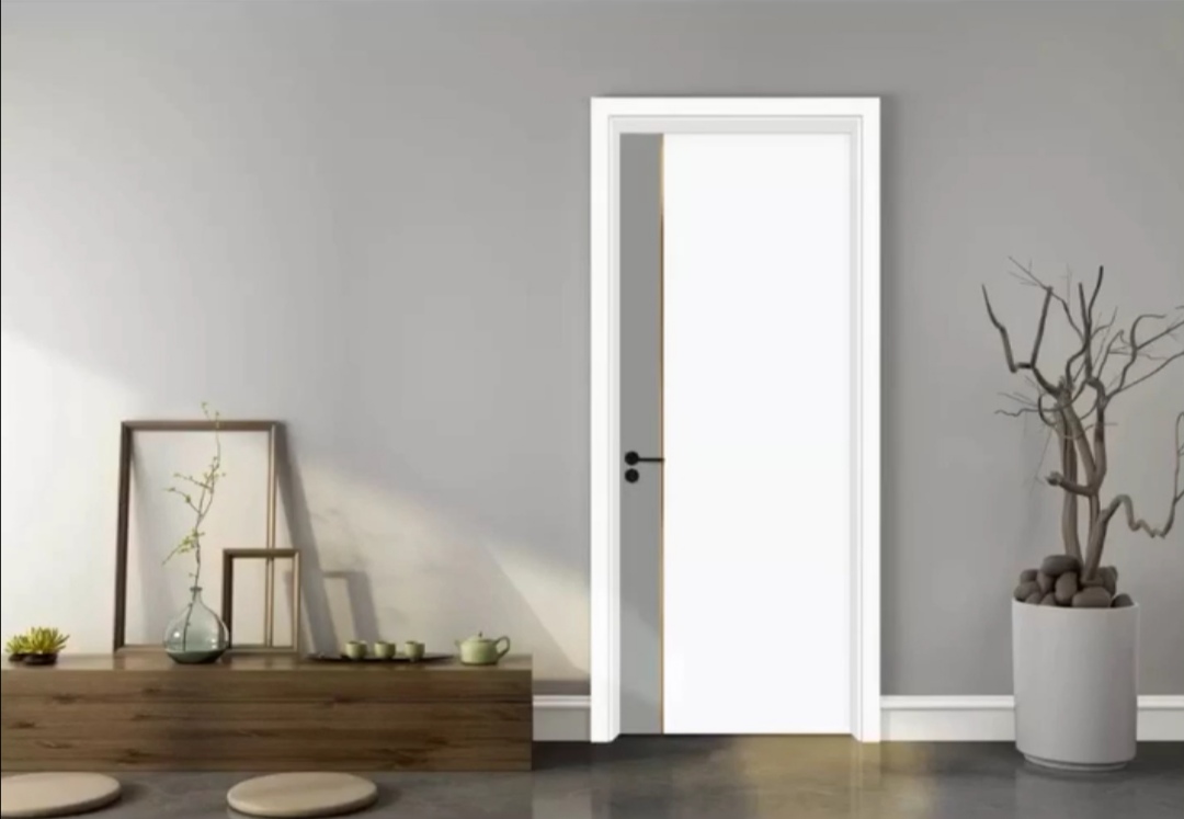 廠價直銷鑫順來X-8091平開叉色實木烤漆門