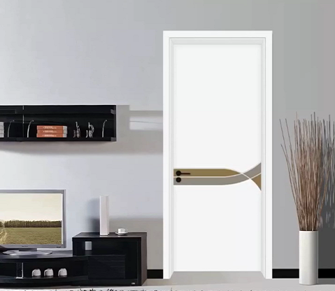 廠價直銷鑫順來X-8095平開叉色實木烤漆門