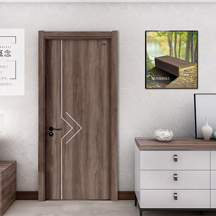 廠價直銷鑫順來X-8126平開實木烤漆門