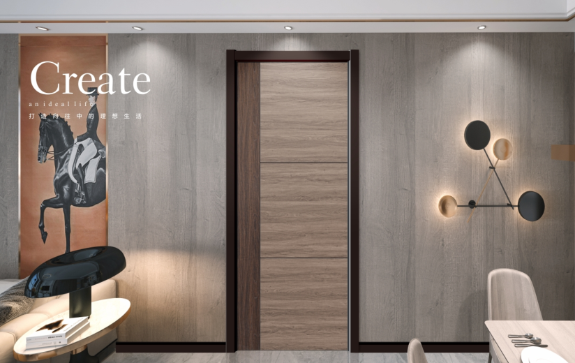 廠價直銷鑫順來X-9009平開零度環保無漆門